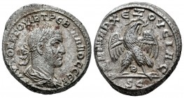 Treboniano Galo. Tetradracma. 251-253 d.C. Antioquía. (Gc-4349). Ag. 14,73 g. MBC+. Est...80,00. / Trebonianus Gallus. Tetradracma. 251-253 d.C. Antio...