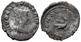 Valeriano II. Antoniniano. 258 d.C. Roma. (Spink-10605). (Ric-8). Rev.: CONSECRATIO. Ag. 3,27 g. BC. Est...20,00. / Valerian II. Antoniniano. 258 d.C....
