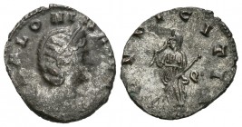 Salonina. Antoniniano. 260-262 d.C. Roma. (Spink-10648). (Ric-24). (Seaby-92). Ag. 2,49 g. MBC-. Est...15,00. / Salonina. Antoniniano. 260-262 d.C. Ro...