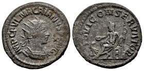 Macriano. Antoniniano. 260-261 d.C. (Ch-8). (Ric-9). Rev.: IOVI CONSERVATORI. Júpiter sentado a derecha sujetando pátera y cetro con águila a los pies...