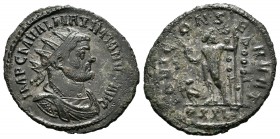 Maximiano Hércules. Antoniniano. 292-3 d.C. Ticinium. (Spink-13142). (Ric-560). Rev.: IOVI CONSERVAT. Ae. 2,81 g. MBC+/MBC. Est...12,00. / Maximian. A...