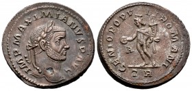 Maximiano Hércules. Follis. 296-297. Treveri. (Spink-13238). (Ric-181). Ae. 11,18 g. Defecto en anverso. EBC-. Est...65,00. / Maximian. Follis. 296-29...