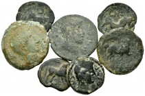 Lote de 7 monedas ibéricas de Kastilo-Castulo. A EXAMINAR. BC-/BC+. Est...70,00. / Lote de 7 monedas ibéricas de Kastilo-Castulo. A EXAMINAR. Almost F...