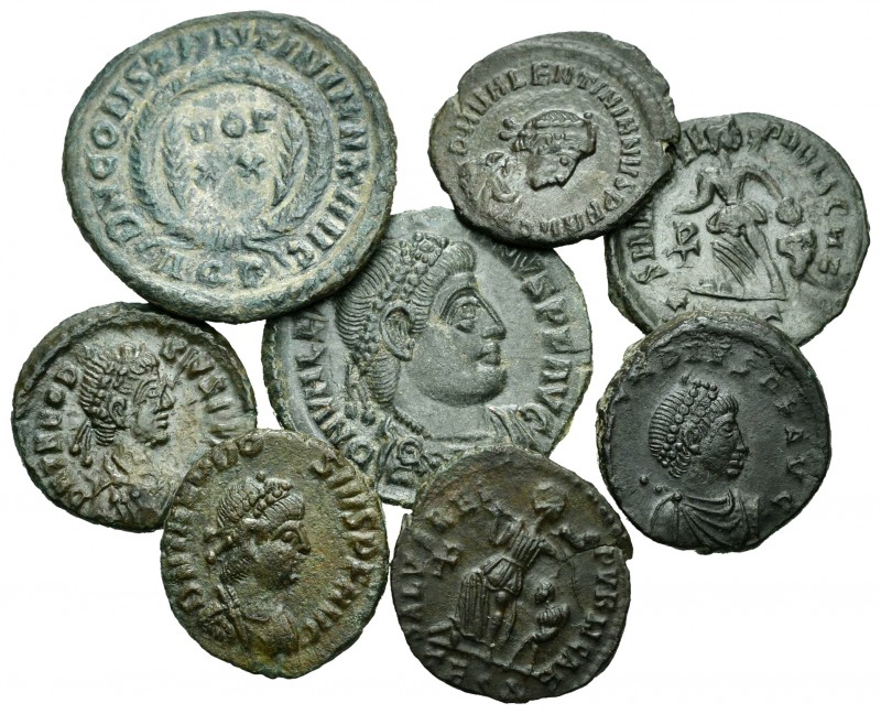 Lote de 8 pequeños bronces del Imperio Romano, todos ellos diferentes. A EXAMINA...