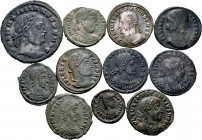 Lote de 15 pequeños bronces diferentes del Imperio Romano. A EXAMINAR. MBC-/MBC. Est...35,00. / Lote de 15 pequeños bronces diferentes del Imperio Rom...