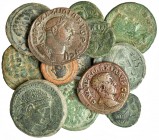 10 bronces ibéricos y 3 romanos: Arekoratas, as; Bolskan, semis; Sekaisa, as y semis; Segia, as; Castulo, ases (2) y semis (3); Máximo, ases (2); Maxi...