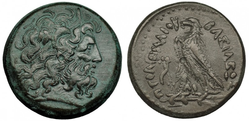 EGIPTO. Ptolomeo IV, Filopator. Alejandría. AE-35mm (221-205 a.C.). R/ Águila a ...