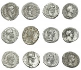 11 denarios y 1 antoniniano: Domiciano, Adriano, Marco Aurelio, Caracalla (2), Septimio Severo (4), Alejandro Severo (2) 1 antoniniano de Galieno. Tot...