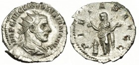 VOLUSIANO. Antoniniano. Roma (251-253). R/ PIETAS AVGG. RIC-182. EBC/EBC+. Escasa.