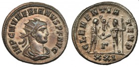 NUMERIANO. Antoniniano. Cyzicus. R/ CLEMENTIA TEMP.; G en el campo, XXI en el exergo. RIC-463. EBC. Ex C. Dattari.