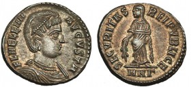 ELENA, madre de Constantino I. Follis. Nicomedia (325-6). MNG en el exergo. R/ SECVRITAS REIPVBLICE. RIC-129 (R3). EBC. Ex C. Dattari.