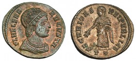 ELENA, madre de Constantino I. Follis. Ticinum (325) PT en el exergo. R/ SECVRITAS REIPVBLICE. RIC-190 (R5). EBC. Ex C. Dattari.