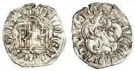 ALFONSO XI. Dinero. Sevilla, para el sitio de Algeciras. III-353. EBC-.