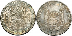 8 reales. 1759. México. MM. VI-370. MBC.