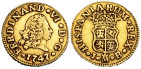 1/2 escudo. 1747. Madrid. JB. VI-403. MBC.