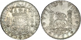 8 reales. 1761. México. MM. VI-917. MBC+.