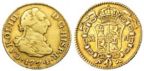 1/2 escudo. 1774. Madrid. PJ. VI-1055. MBC.