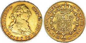 2 escudos. 1788. Madrid. M. VI-1297. Rebaba en el anv. MBC.