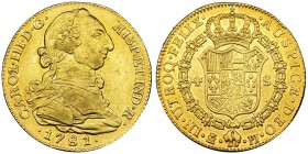 4 escudos. 1781. Madrid. PJ. VI-1465. R. B. O. EBC-.