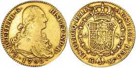 2 escudos. 1790. Madrid. MF. VI-1040. MBC.