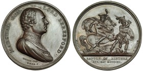 Medalla. Lord Baresford. Batalla de Albuera (1811). AE-41mm. Grabador: Webb y Brenet. Diseño de Mudie. SC.