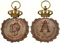 Medalla. Distinción Campaña de Cuba. 1895-1898. Con corona. G-776. EBC.