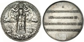 Medalla. Coronación Santa María de Queralt (Barcelona). 1916. AR 53mm. Grabador: Arnau. EBC-.