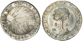 REPÚBLICA DE CENTRO AMÉRICA. 8 reales. 1840/37. NG MA/BA KM-4. R.B.O. EBC-.
