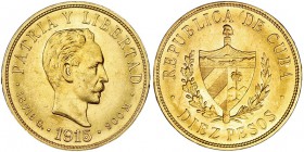 CUBA. 10 pesos. 1915. KM-20. EBC+.