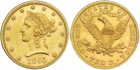 ESTADOS UNIDOS DE AMÉRICA. 10 dólares. 1895. KM-102. EBC/EBC+.
