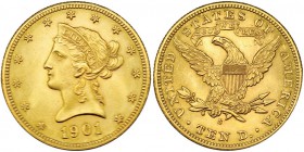 ESTADOS UNIDOS DE AMÉRICA. 10 dólares. 1901. S. KM-102. SC.