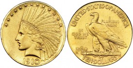 ESTADOS UNIDOS DE AMÉRICA. 10 dólares. 1910. D. KM-130. EBC.