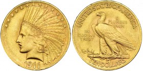 ESTADOS UNIDOS DE AMÉRICA. 10 dólares. 1911. KM-130. EBC+.
