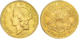 ESTADOS UNIDOS DE AMÉRICA. 20 dólares. 1873. KM-74.2. Pequeñas marcas. EBC-/EBC.