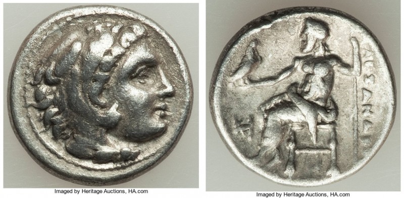 MACEDONIAN KINGDOM. Alexander III the Great (336-323 BC). AR drachm (17mm, 4.21 ...