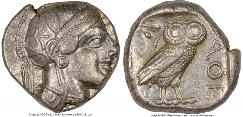 ATTICA. Athens. Ca. 440-404 BC. AR tetradrachm (23mm, 17.18 gm, 11h). NGC XF 4/5...