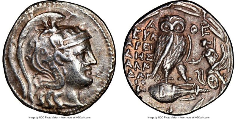ATTICA. Athens. Ca. 2nd-1st centuries BC. AR tetradrachm (30mm, 1h). NGC Choice ...