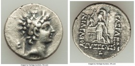 CAPPADOCIAN KINGDOM. Ariarathes V Eusebes Philopater (ca. 163-130 BC). AR drachm (18mm, 3.95 gm, 12h). VF. Eusebeia-Mazaca, dated Year 3 (161/0 BC). D...
