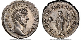 Lucius Verus (AD 161-169). AR denarius (18mm, 12h). NGC XF, scratches. Rome, December AD 162-autumn AD 163. IMP L AVREL VERVS AVG, bare head of Lucius...