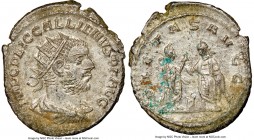 Gallienus, joint reign (AD 253-268). BI antoninianus (23mm, 12h). NGC MS. Asia, AD 255-256. IMP C P LIC GALLIENVS P F AVG, radiate, draped and cuirass...