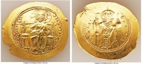 Constantine X Ducas (AD 1059-1067). AV histamenon nomisma (28mm, 4.39 gm, 6h). AU, light graffiti. Constantinople. +IhS IXS RЄX-RЄSNANTIhm, Christ sea...