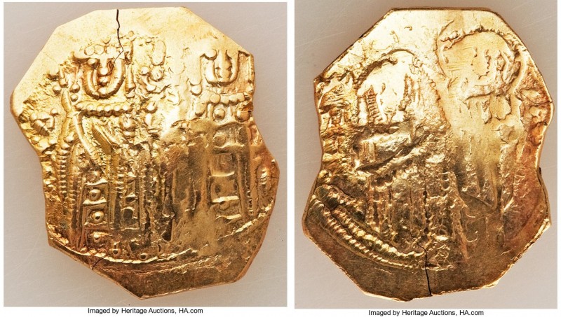 John V Palaeologus (AD 1341-1391), with Anna of Savoy as Regent. AV hyperpyron (...