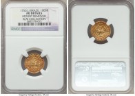 Jose I gold 1000 Reis 1752-(L) AU Details (Mount Removed) NGC, Lisbon mint, KM162.1, Fr-75. Cranberry toning. Ex. RLM Collection

HID09801242017

...