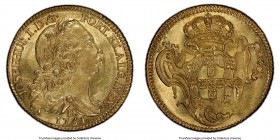Jose I gold 6400 Reis 1751-R MS63 PCGS, Rio de Janeiro mint, KM172.2. First year of tyep. Mellow gold with a crisp strike, many die polish lines. 

...