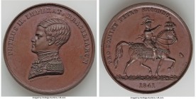 Pedro II bronze "Coronation" Medal 1841 UNC, Meili-15 var. (unlisted in bronze), VC-35. 41.9mm. 34.69gm.By J.D. Sturz & Taylor. PETRUS II IMPERAT BRAZ...