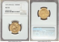 Pedro II gold 10000 Reis 1876 AU55 NGC, Rio de Janeiro mint, KM467. AGW 0.2643 oz. 

HID09801242017

© 2020 Heritage Auctions | All Rights Reserve...