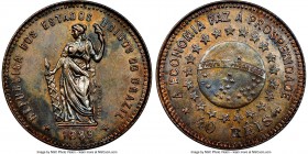Republic copper Pattern 40 Reis 1889 MS61 Brown NGC, KM-Pn172, Bentes-E83.05. Reflective fields with patches of teal blue toning. 

HID09801242017
...