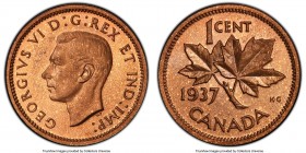 George VI Mirror Specimen Cent 1937 SP65 Red and Brown PCGS, Royal Canadian mint, KM32. From the George Hans Cook Collection

HID09801242017

© 20...