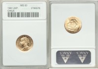 Republic gold 20 Pesos 1961 MS63 ANACS, KM168. AGW 0.1177 oz. 

HID09801242017

© 2020 Heritage Auctions | All Rights Reserved