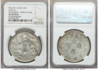 Hsüan-t'ung Dollar Year 3 (1911) XF Details (Chopmarked) NGC, Tientsin mint, KM-Y31, L&M-37. No period, Extra Flame variety. 

HID09801242017

© 2...